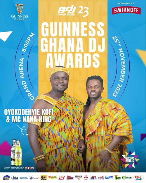 Accra Fm Oyokodehye Kofi And MC Nana King Set To Perform At Guinness Ghana DJ Awards 2023